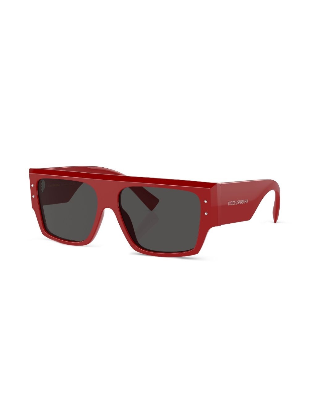 logo-print rectangle-frame sunglasses - 2