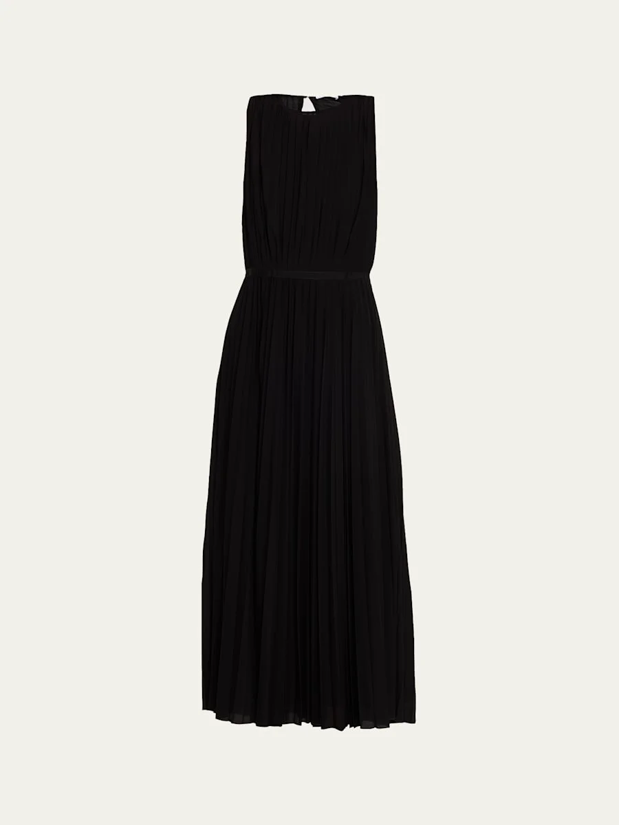 Sleeveless Plisse Midi Dress - 1