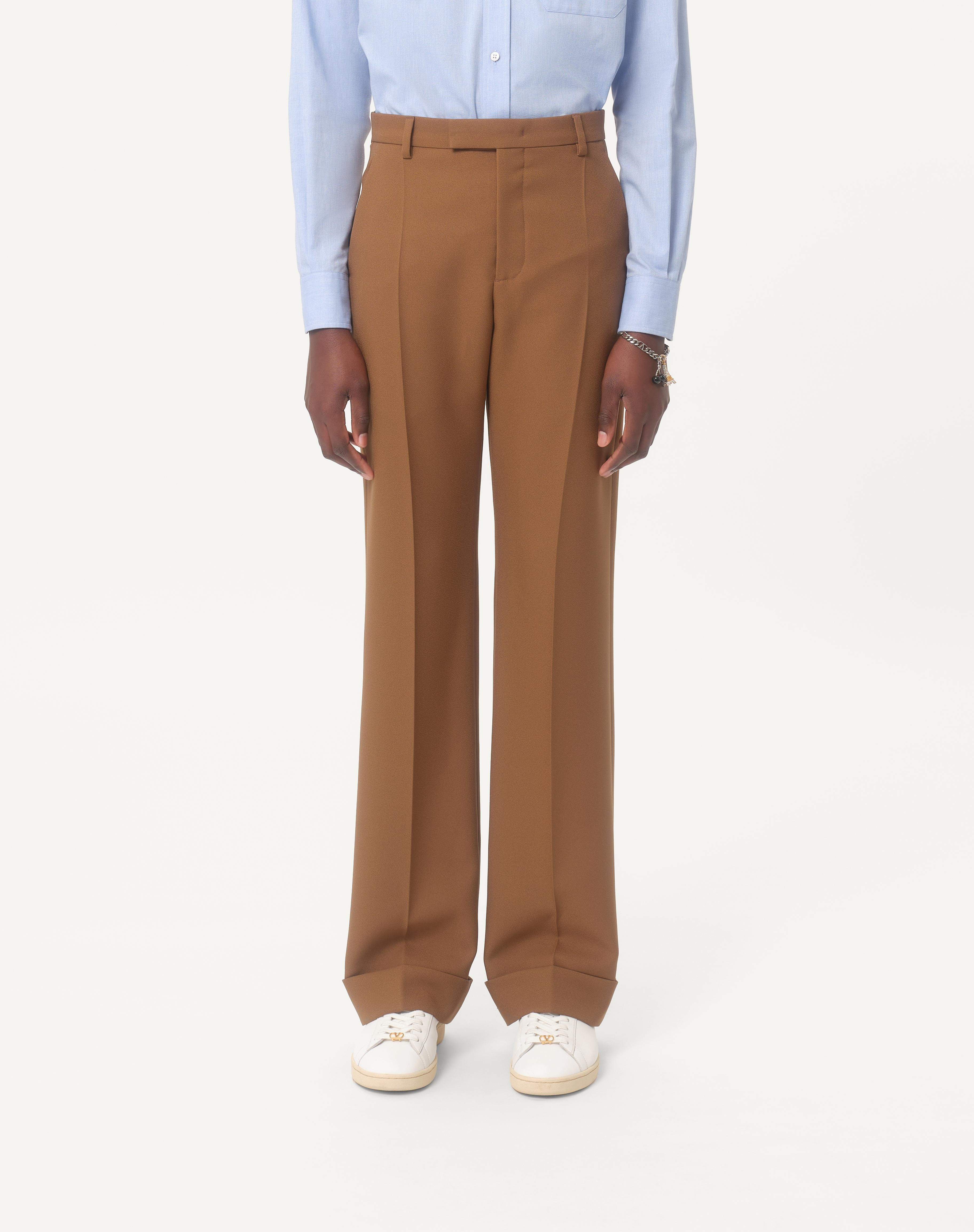 NYLON CUFFED GABARDINE PANTS - 3