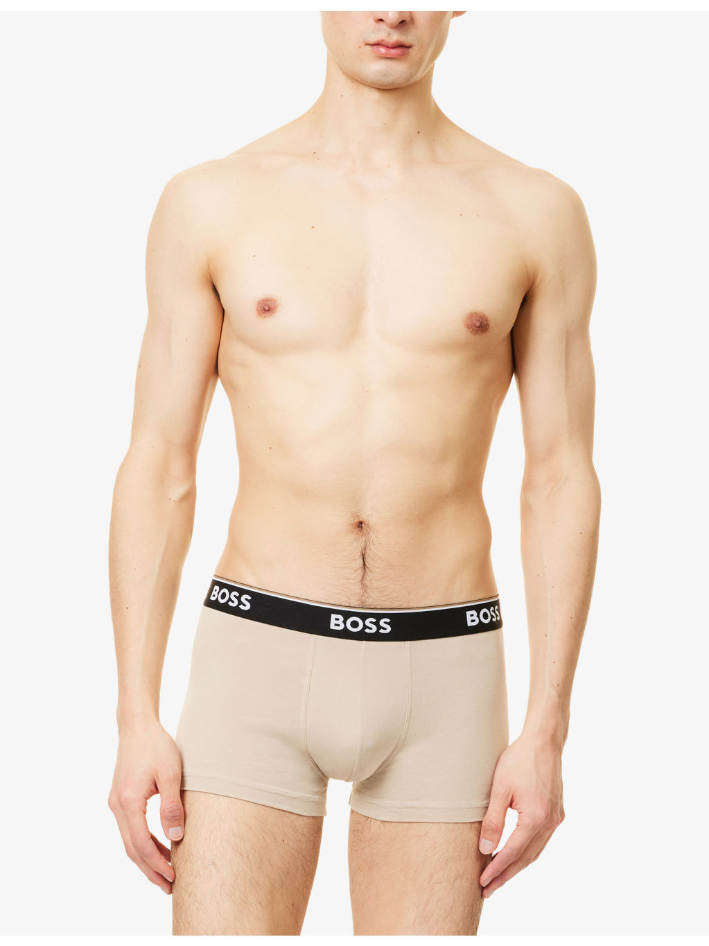 Power Logo-Waistband Stretch-Woven Trunks - 2