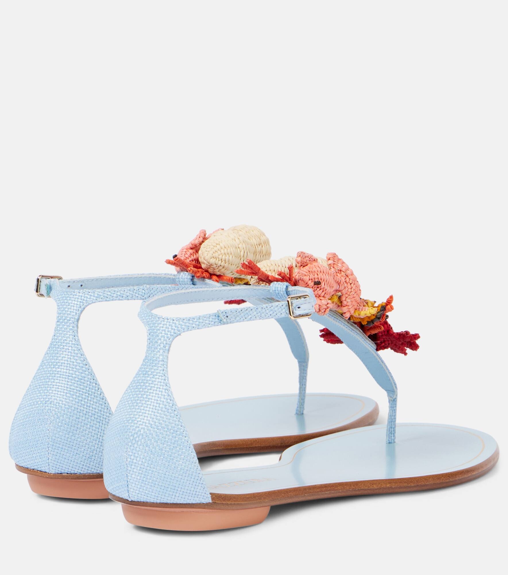 Marea raffia thong sandals - 2