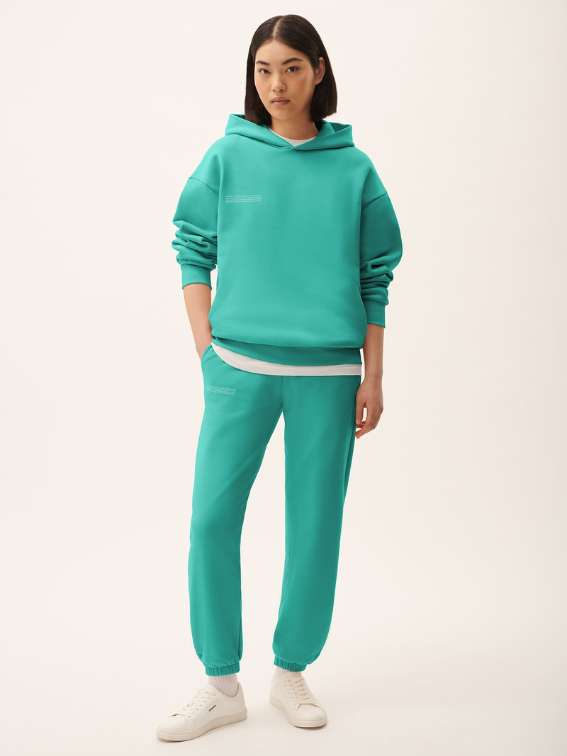 Womens 365 Midweight Hoodie - Malachite Green 5
