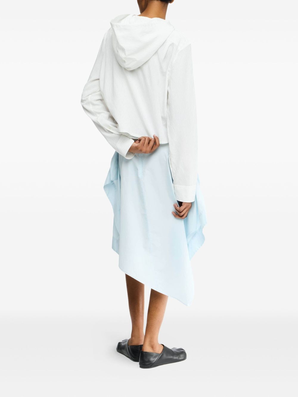 cropped hooded shirt - 3
