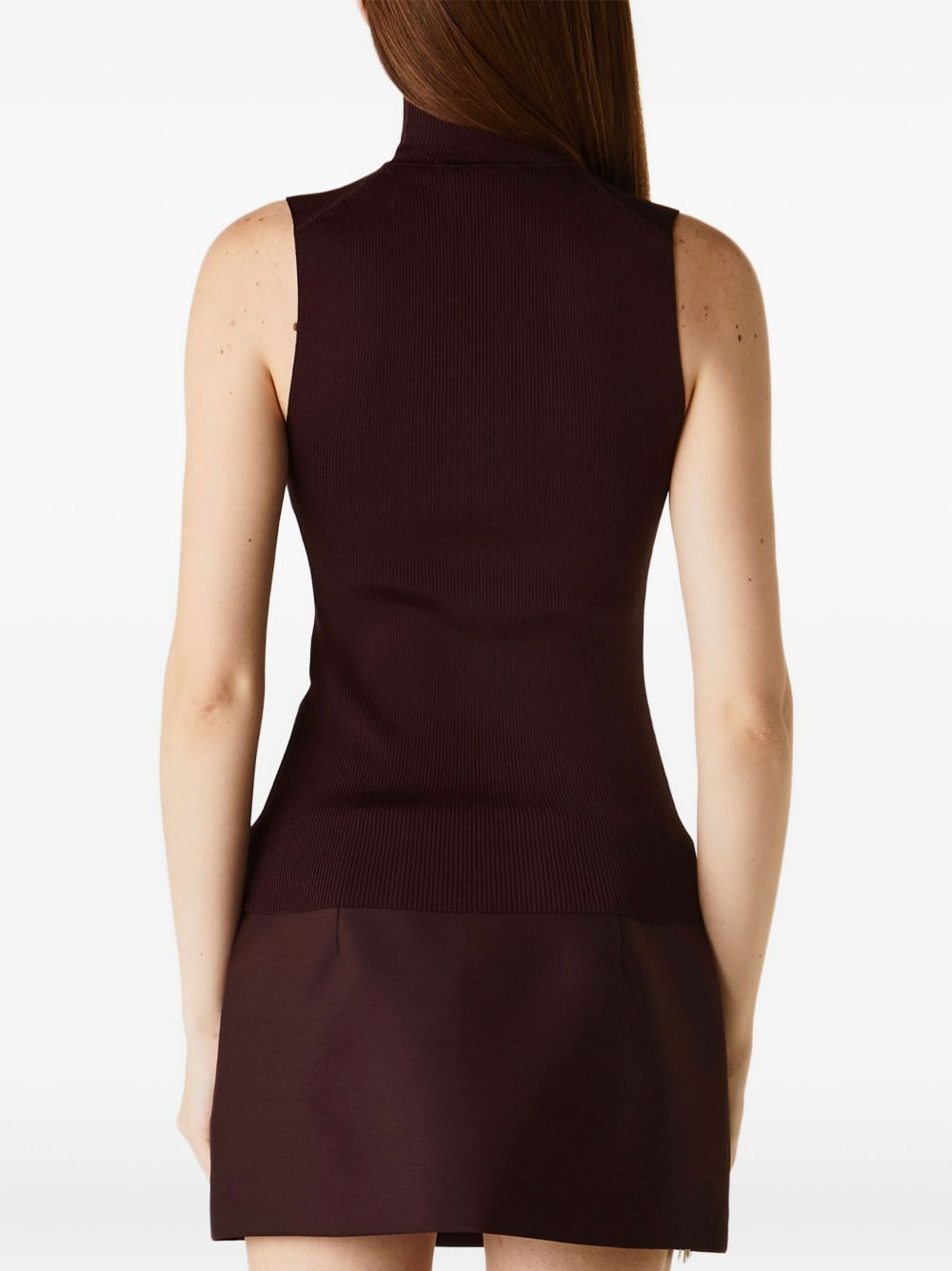 Benita ribbed turtleneck top - 3