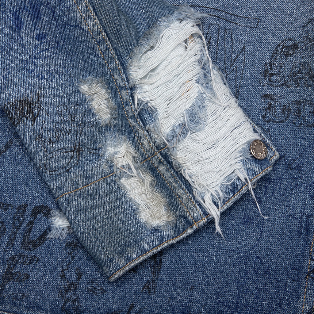 UR FANTASY DENIM JACKET - LIGHT BLUE - 3