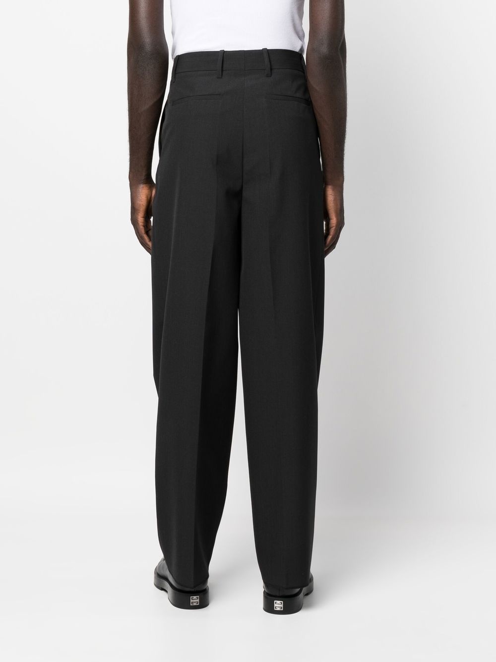 high-waisted wide-leg trousers - 4