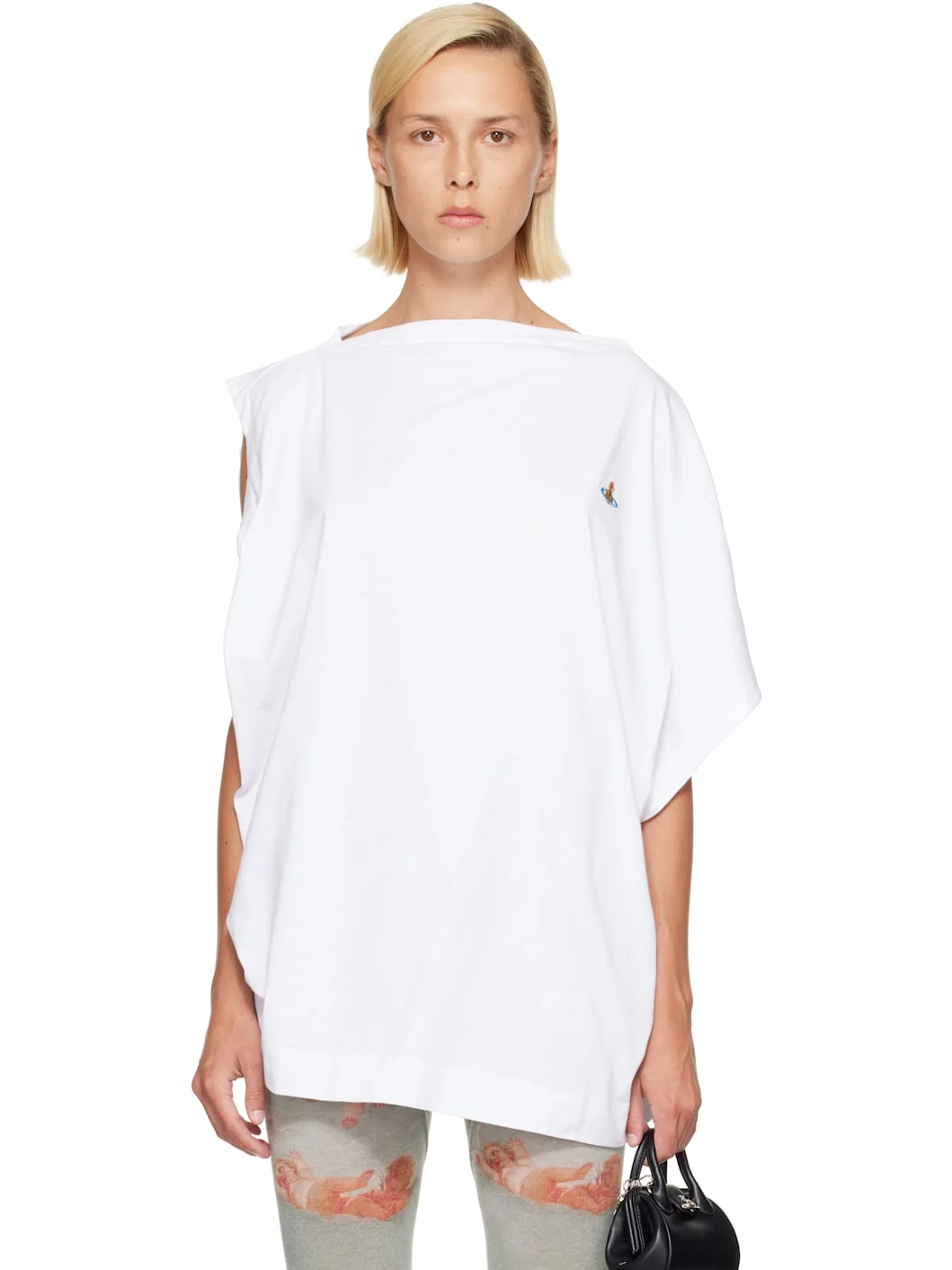 White Oversized Hebo T-shirt - 1