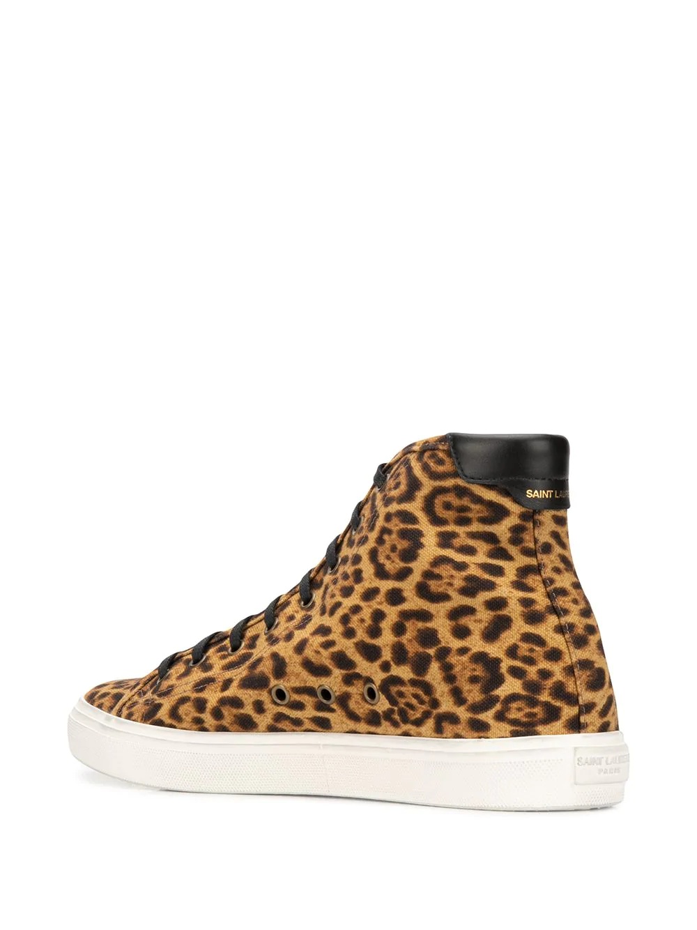 Malibu leopard print high-top sneakers - 3