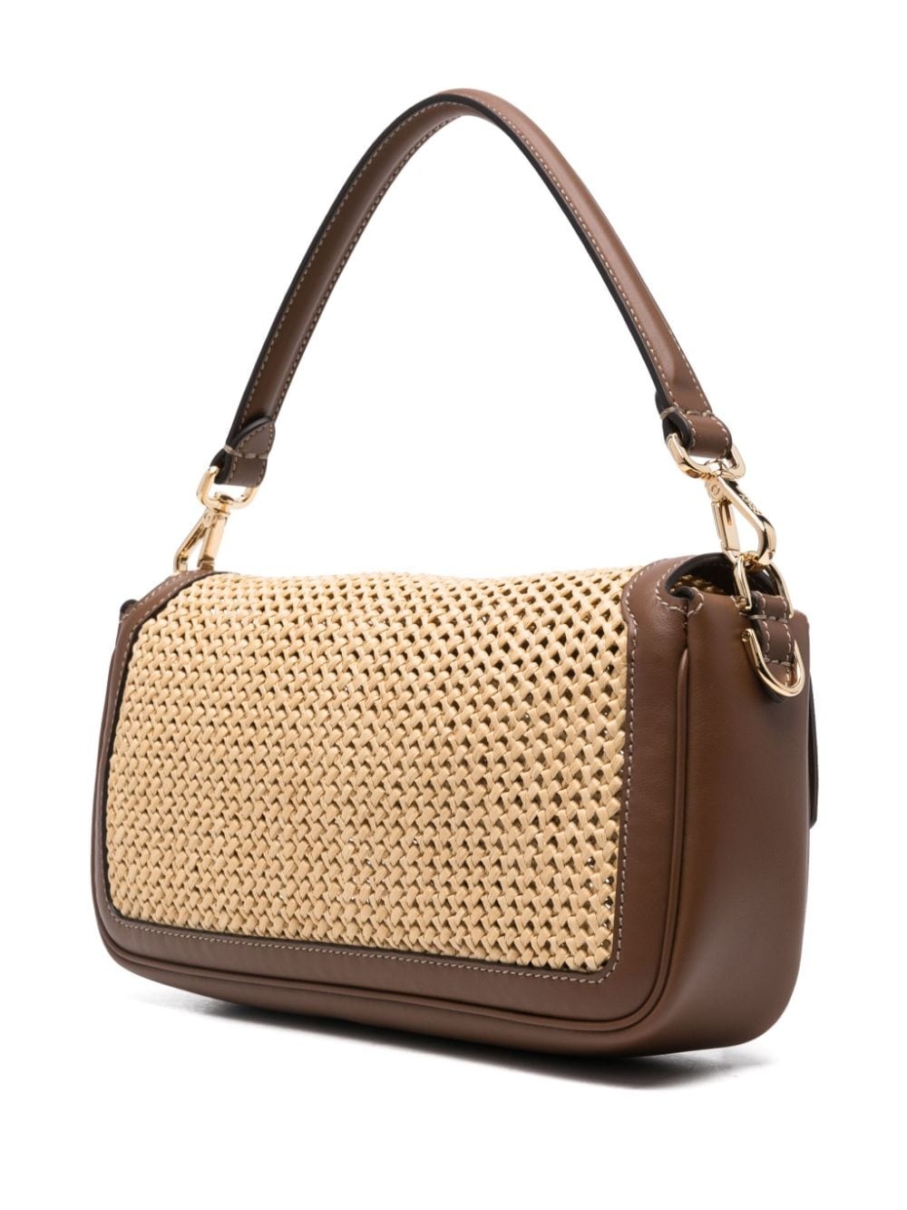 Baguette macramÃ©-detail shoulder bag - 3