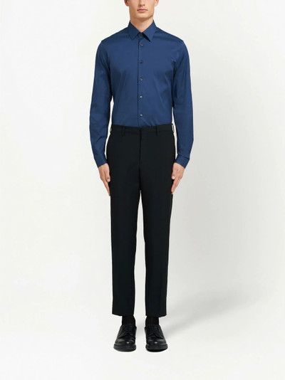 Prada poplin buttoned shirt outlook