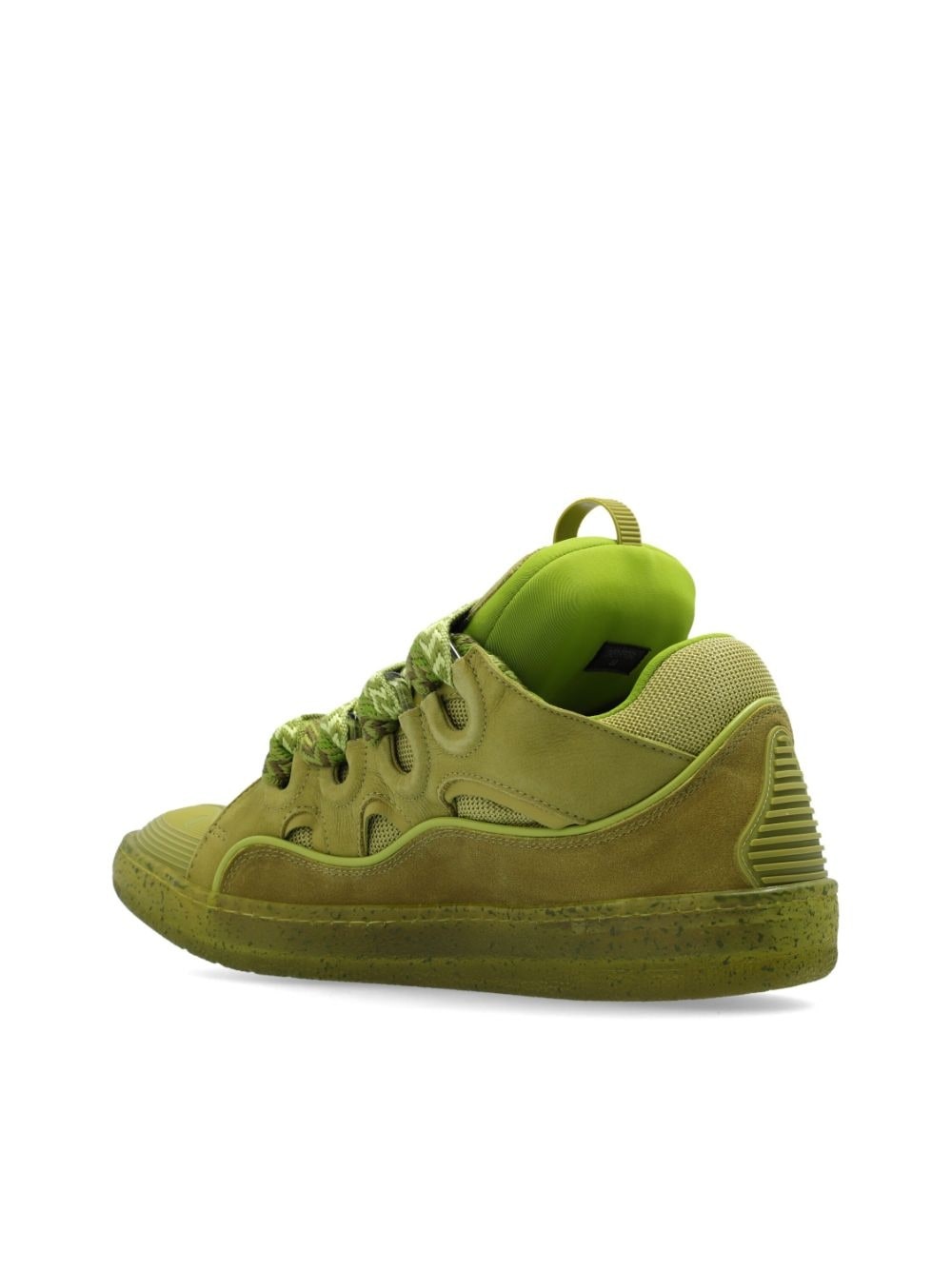 Curb panelled-design sneakers - 5