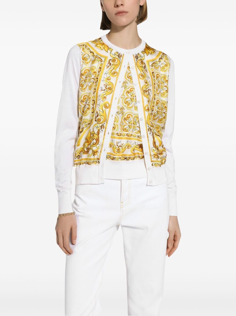 Majolica silk cardigan - 5