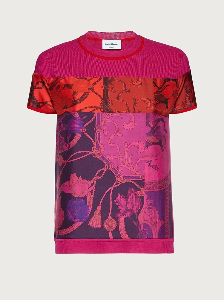SILK AND WOOL T-SHIRT - 1