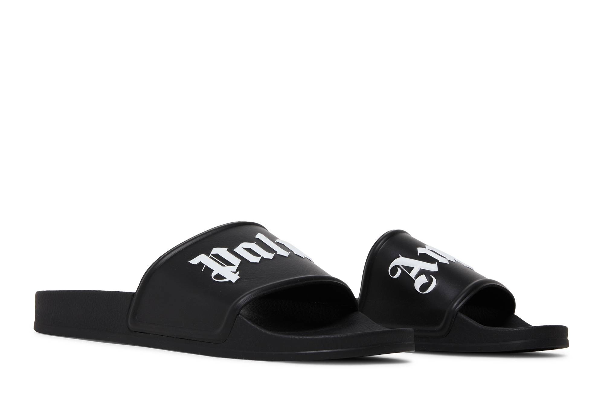 Palm Angels Logo Slide 'Black White' - 8