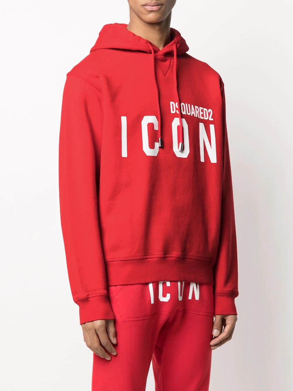 Icon logo print hoodie - 3