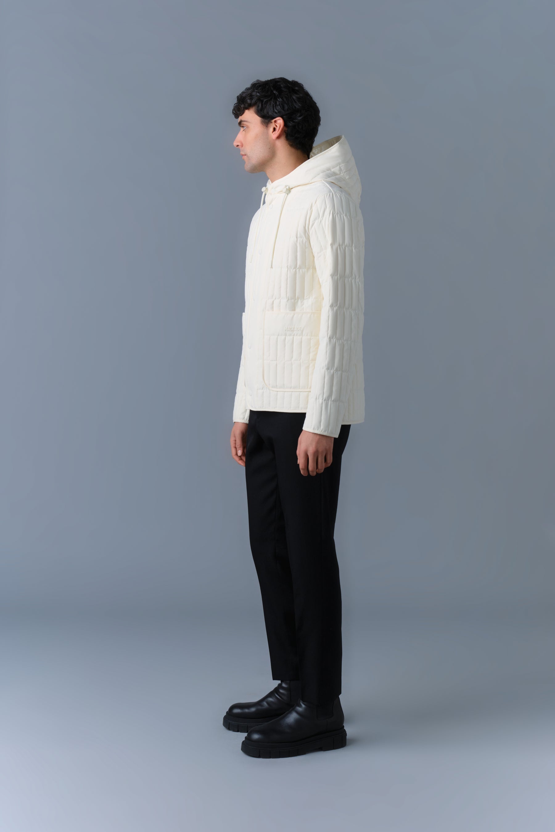 MILES Light Down Vertical Quilted Jacket - 3