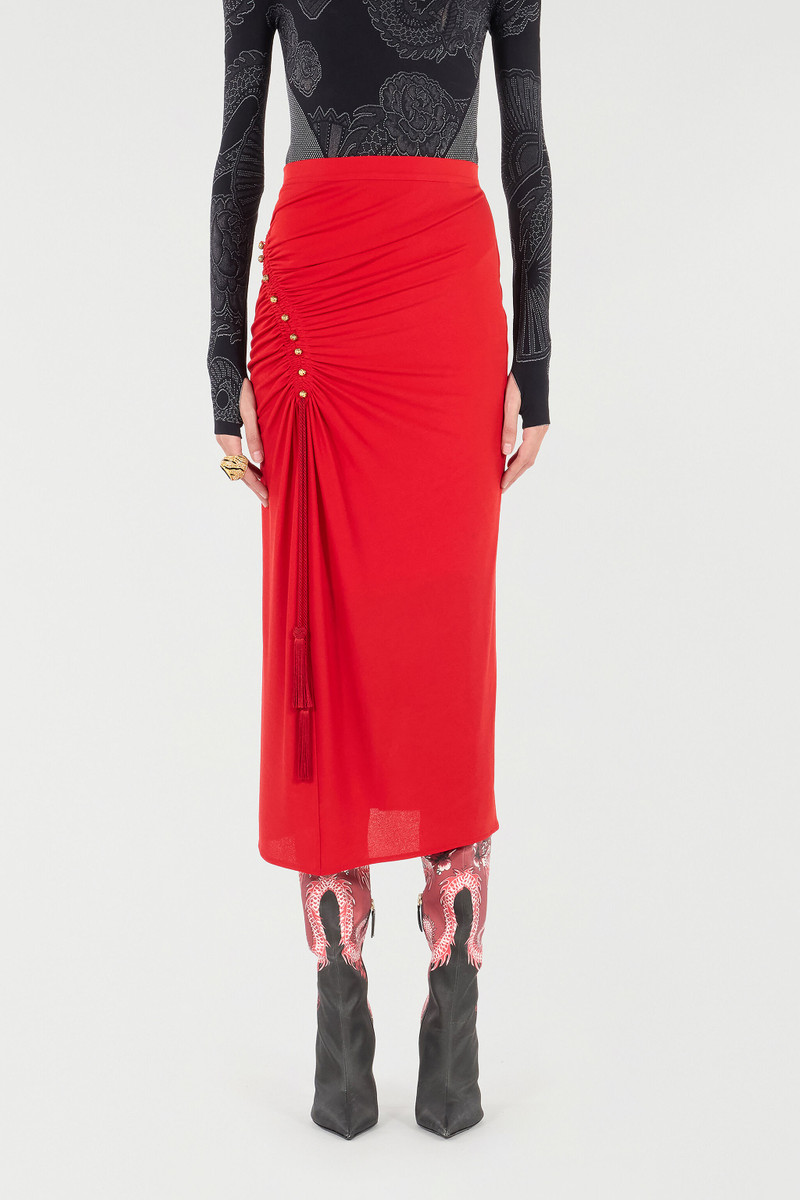 Midi Skirt With Ruched Detail 3