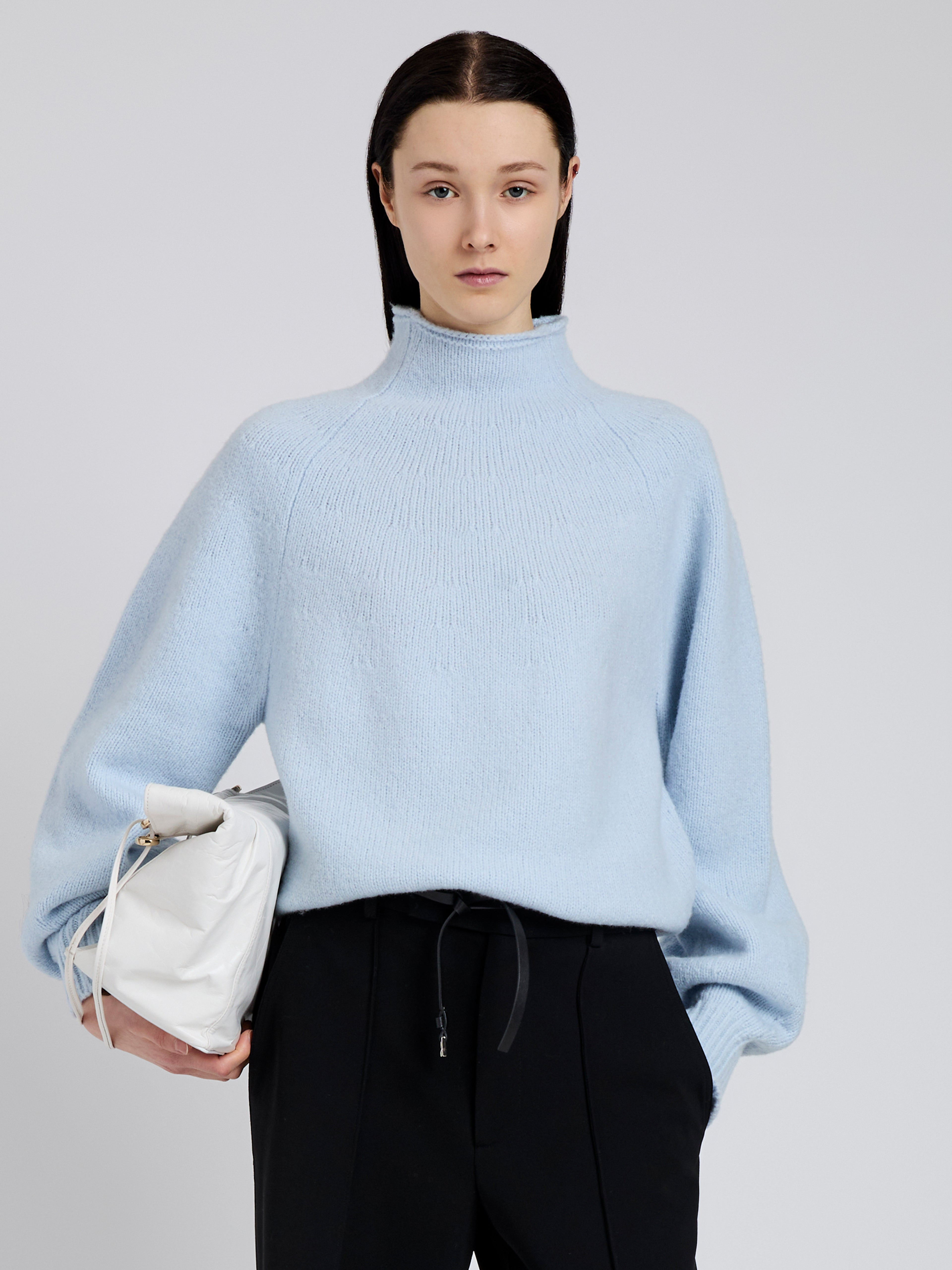 Adley Top in Solid Cashmere Blend - 2