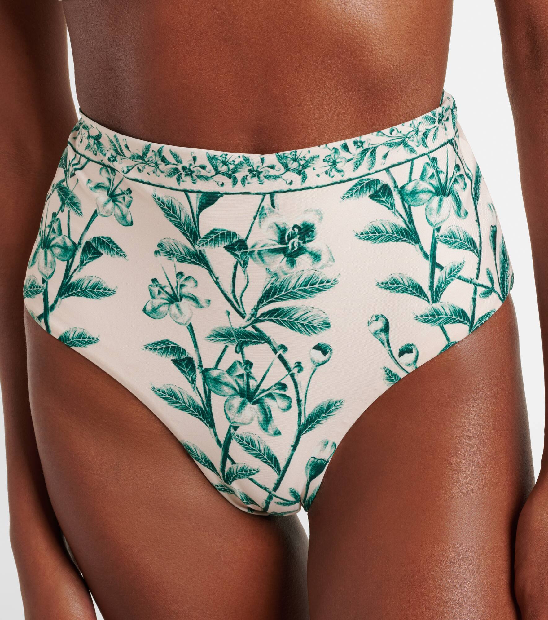 Magenta floral bikini bottoms - 4