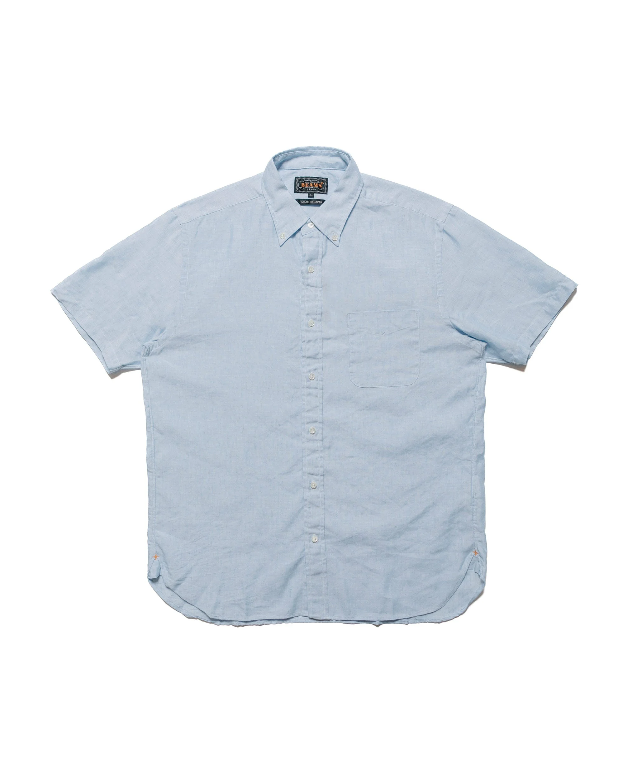 B.D. Short Sleeve COOLMAX® Linen Sax - 1