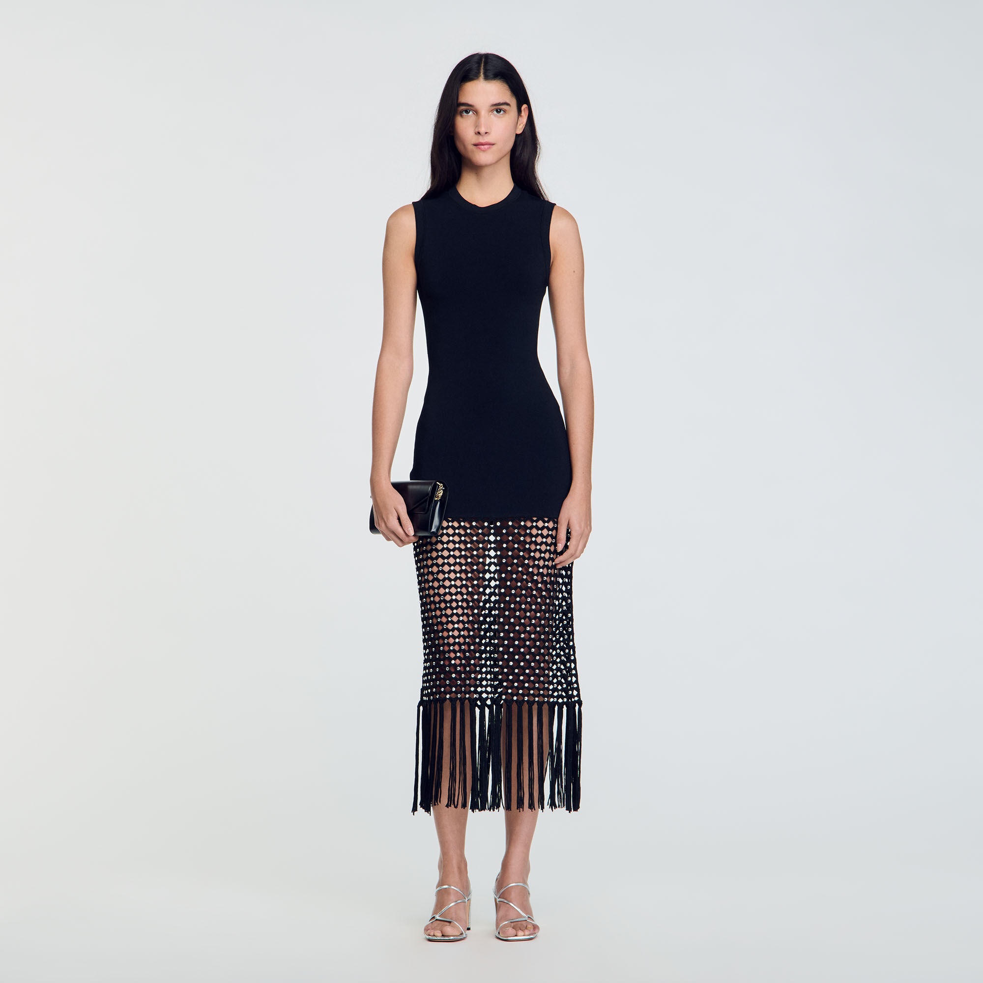 FRINGED KNIT DRESS - 2