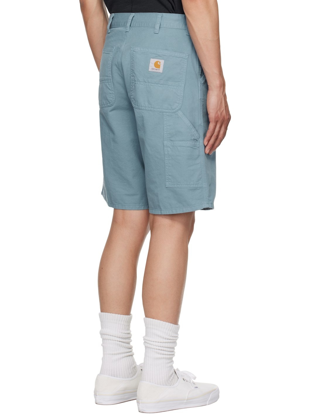 Blue Single Knee Shorts - 3