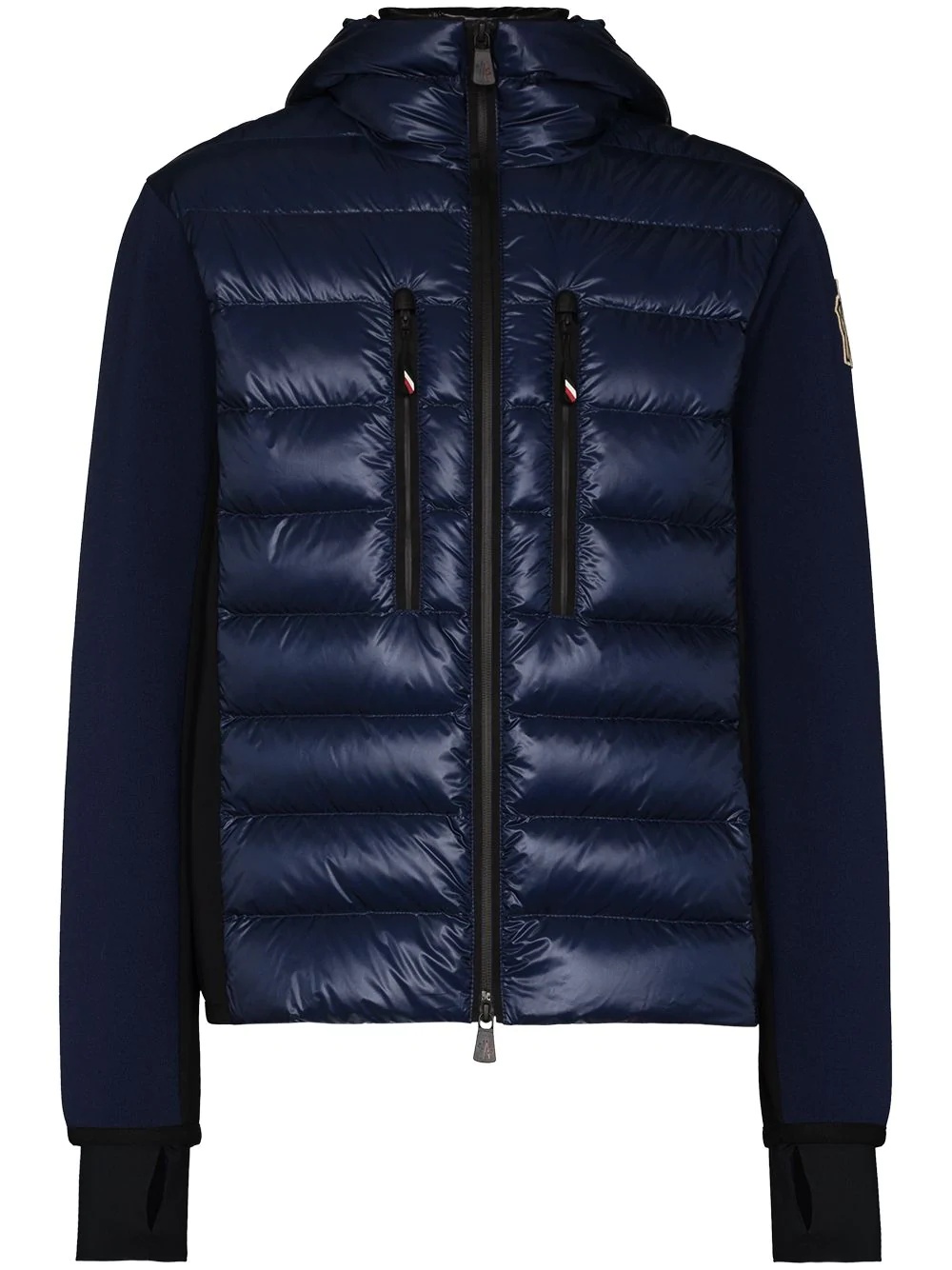 zip-up quilted ski jacket - 1