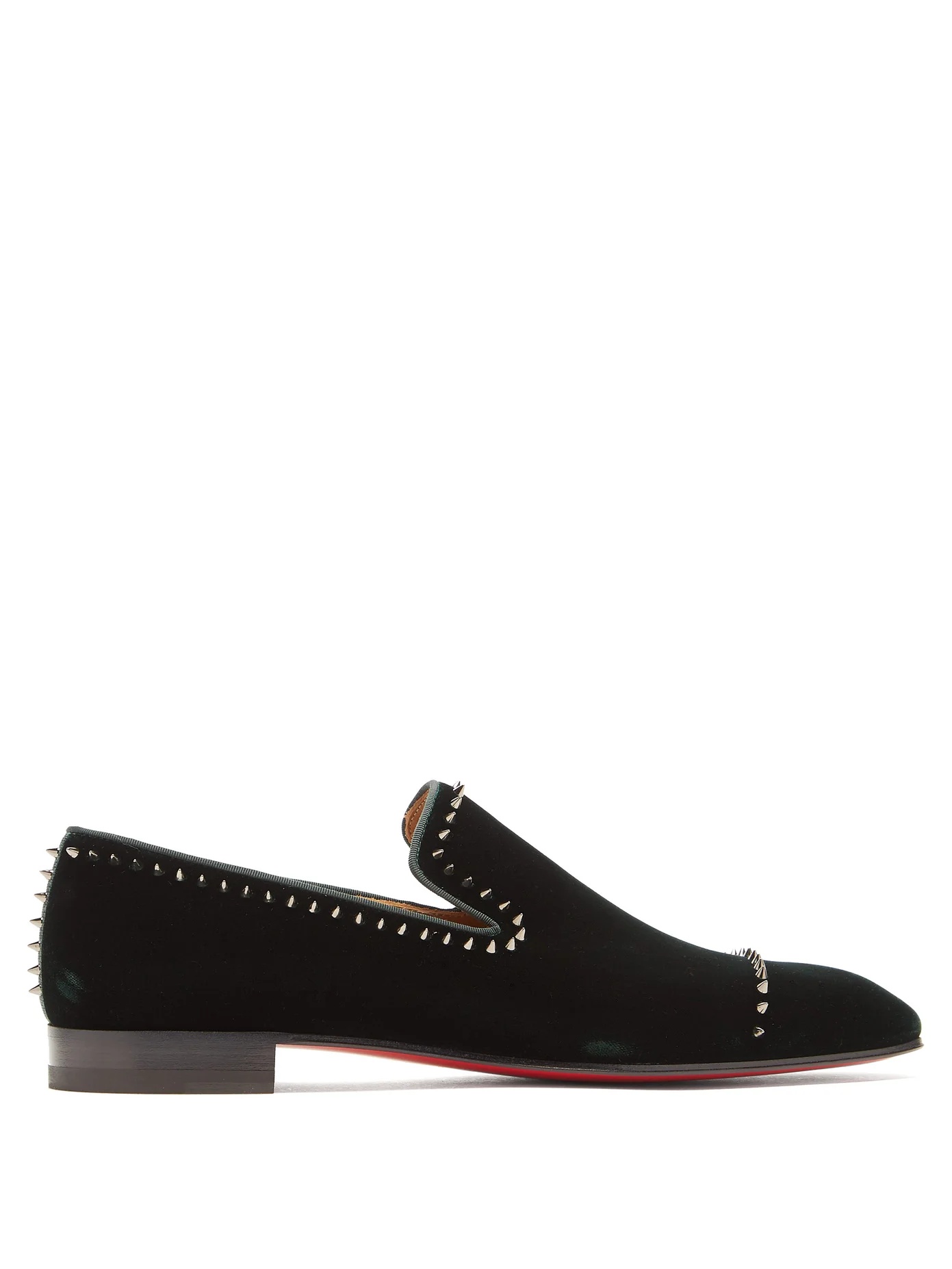 Dandeton studded velvet loafers - 1