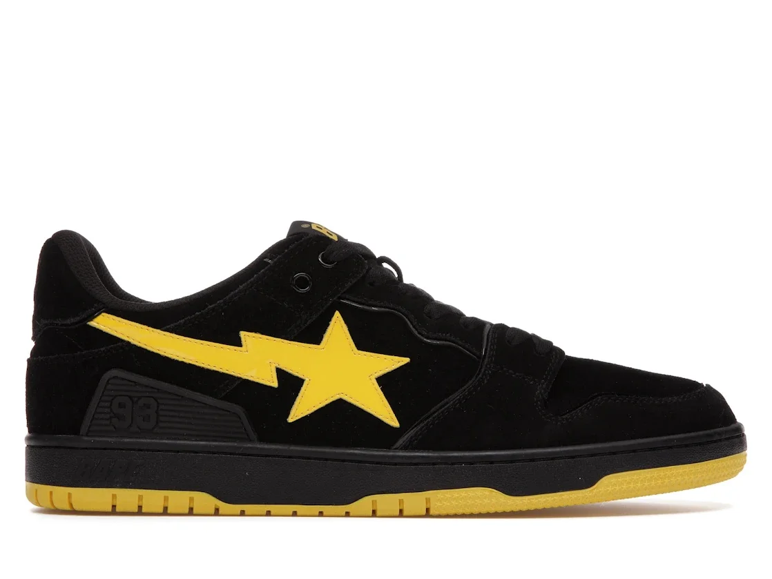 A Bathing Ape Sk8 Sta Black Electric Yellow - 1