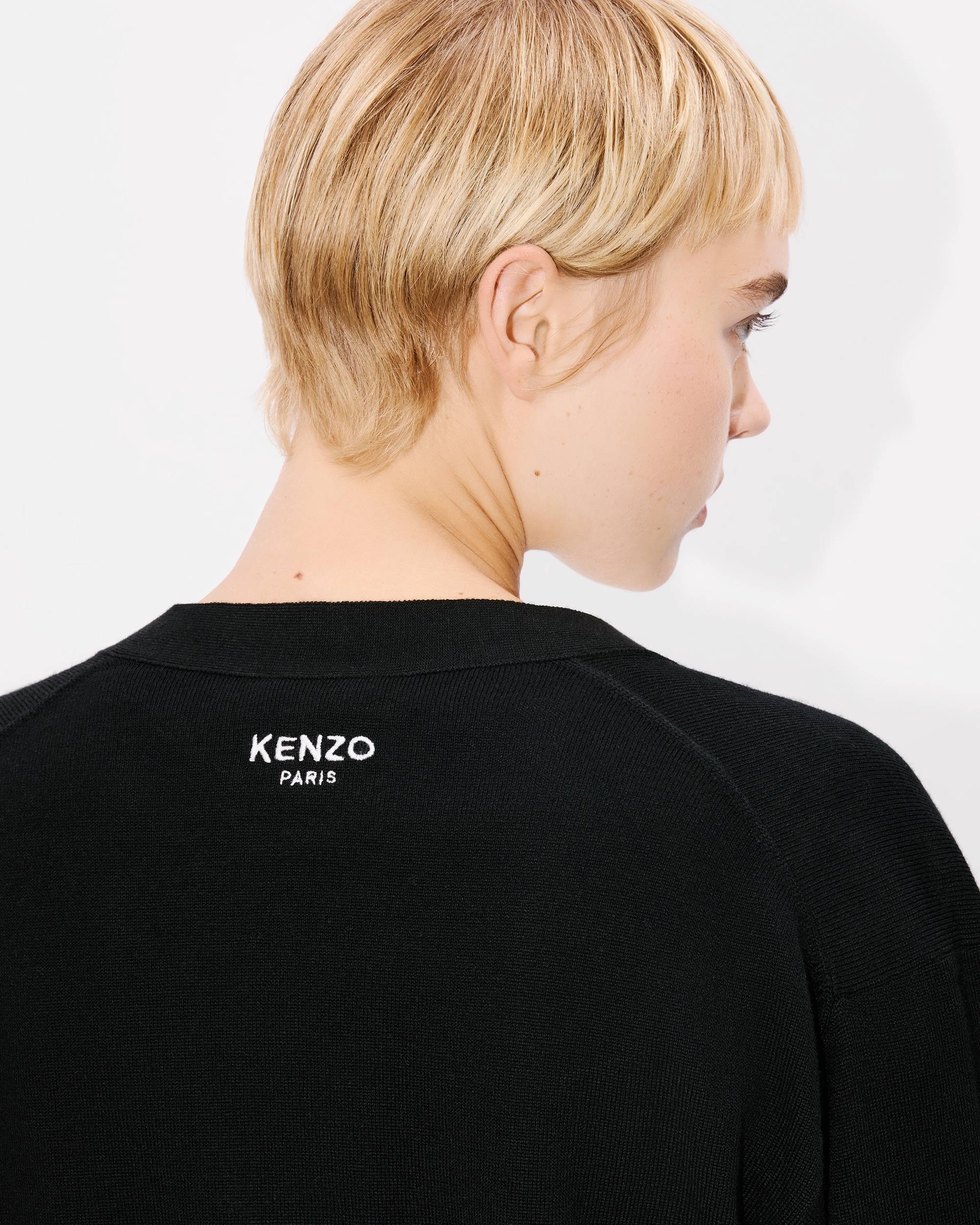'KENZO Pop' embroidered cardigan in merino wool - 7