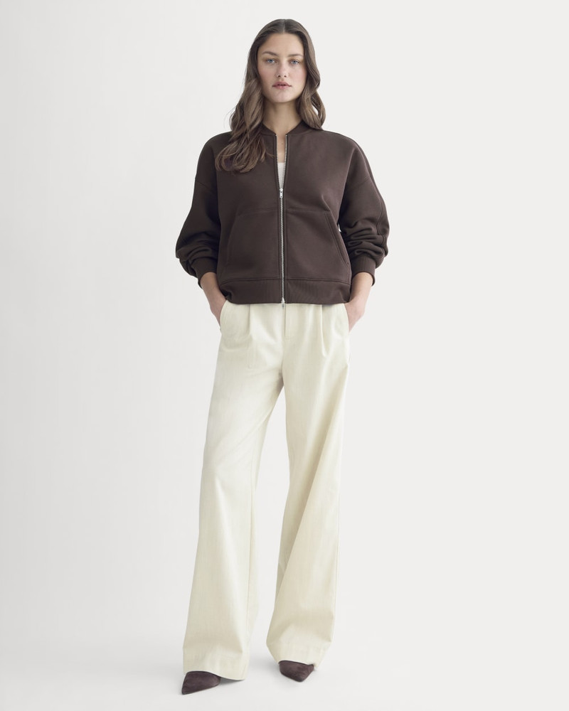 LUXE FLEECE BOMBER JACKET 3