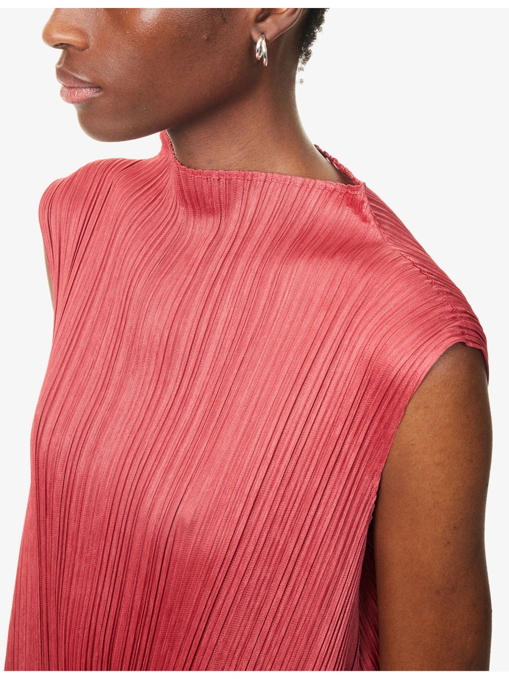 Lamp Shade Sleeveless Knitted Top - 5