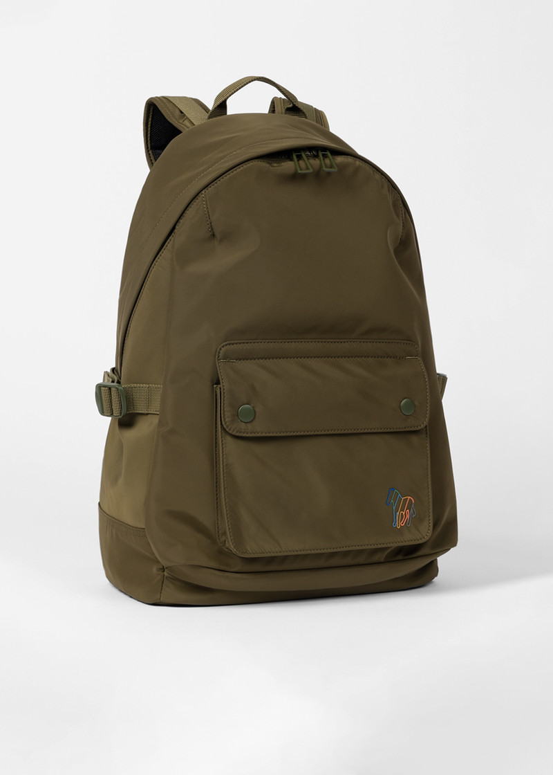Khaki 'Broad Stripe Zebra' Backpack 7