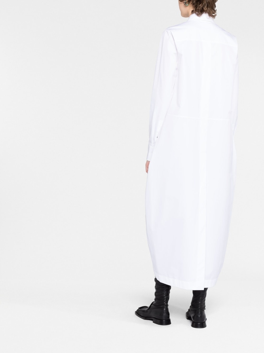 baggy-fit shirt maxi dress - 6