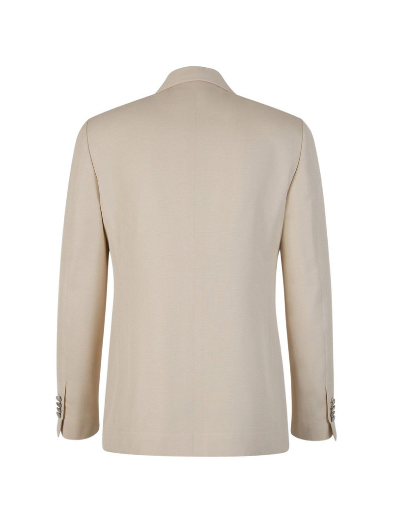 LARDINI buttoned single-breasted blazer outlook