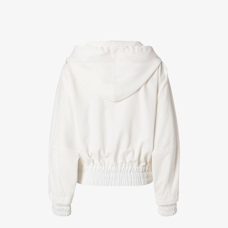 Blouson White technical viscose bomber jacket 2