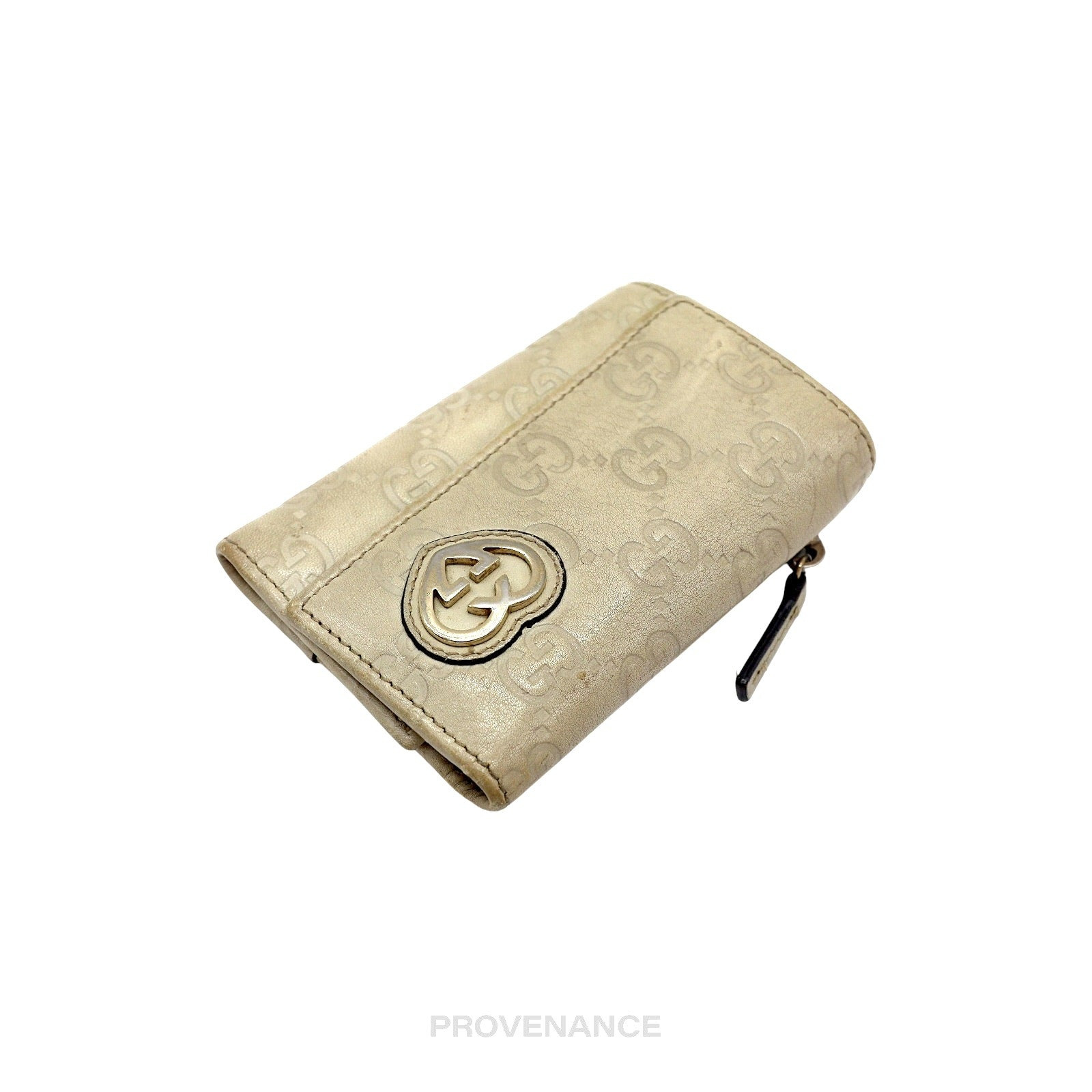 Gucci GG Heart 6 Key Holder - Cream Guccissima Leather - 3