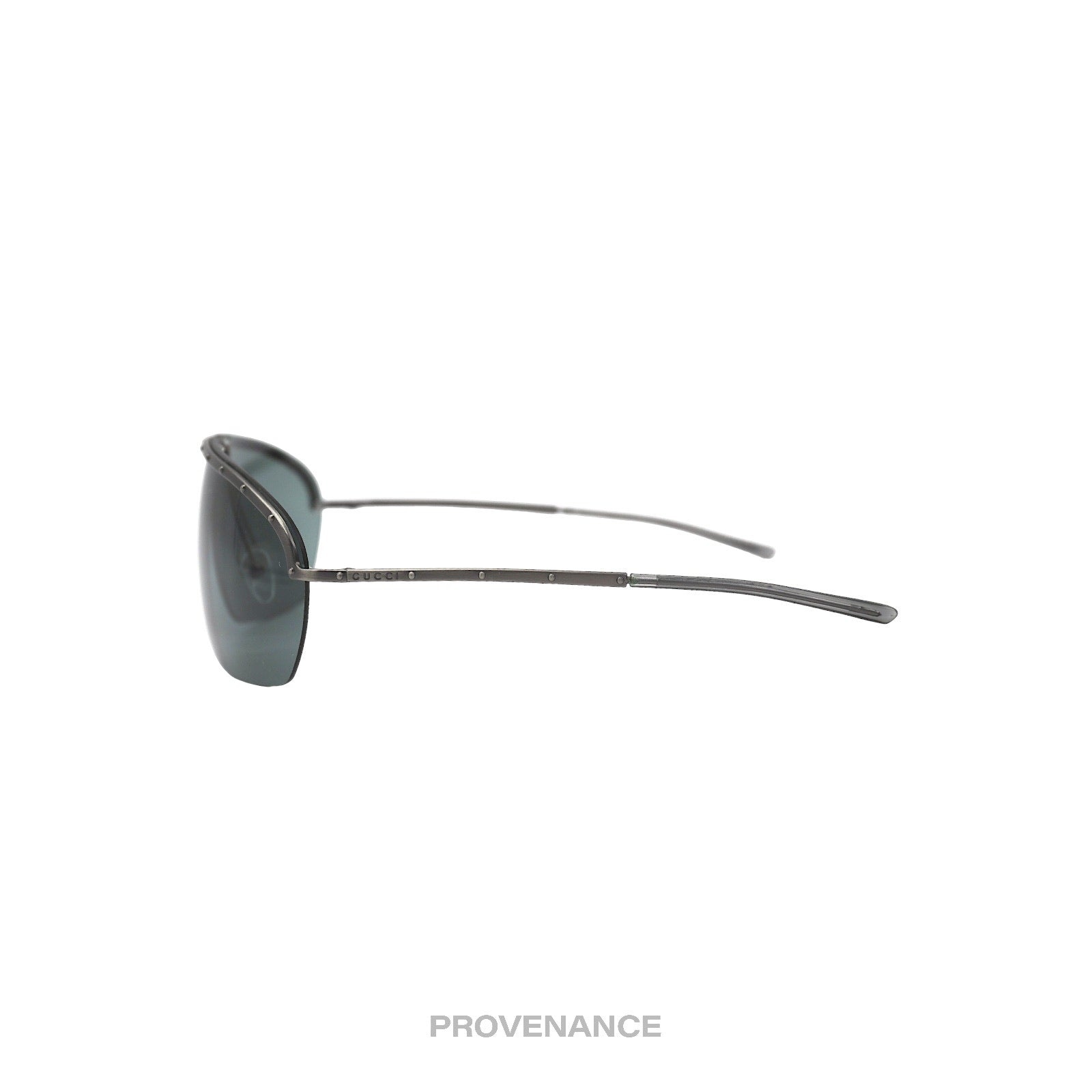 Gucci Vintage Shield Sunglasses - Gunmetal - 4