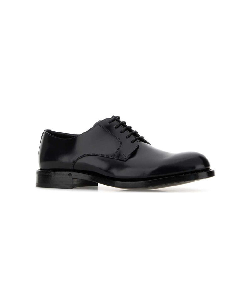 Dolce & Gabbana Black Leather Lace-up Shoes outlook