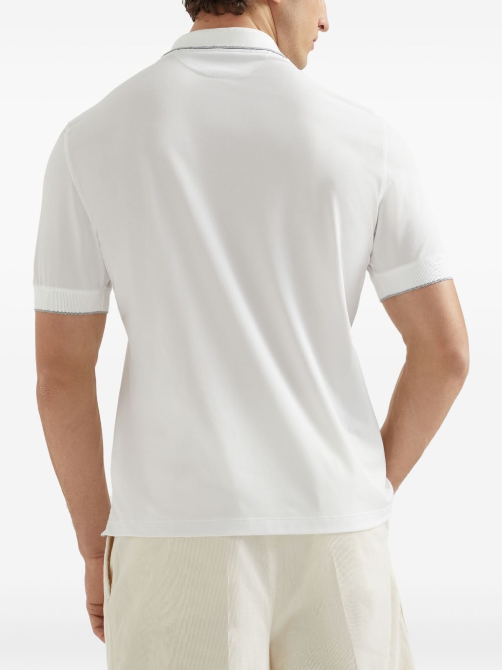 cotton logo-tennis polo shirt - 4