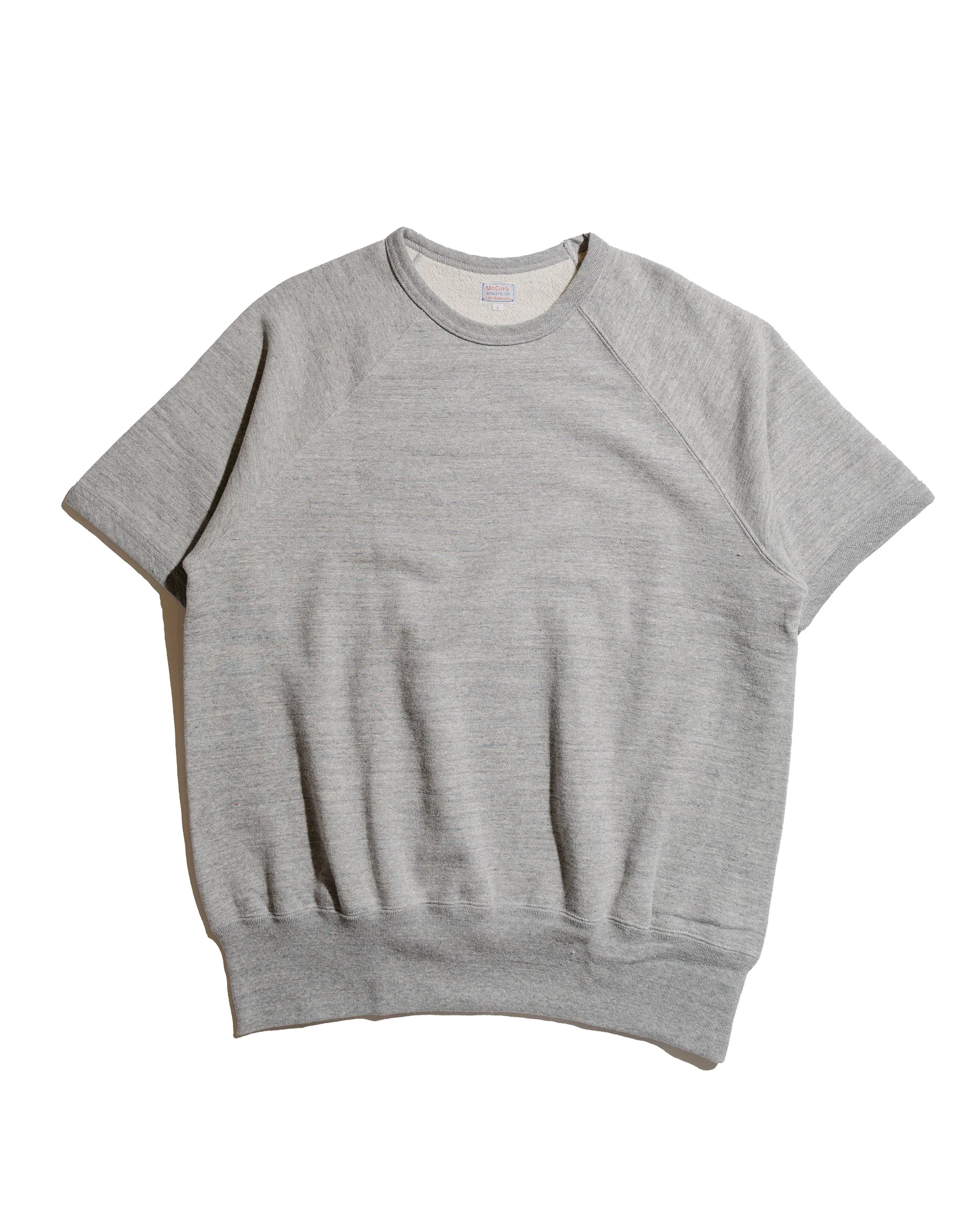 The Real McCoy’s MC24120 9 Oz. Loopwheel S/S Sweatshirt Gray - 1