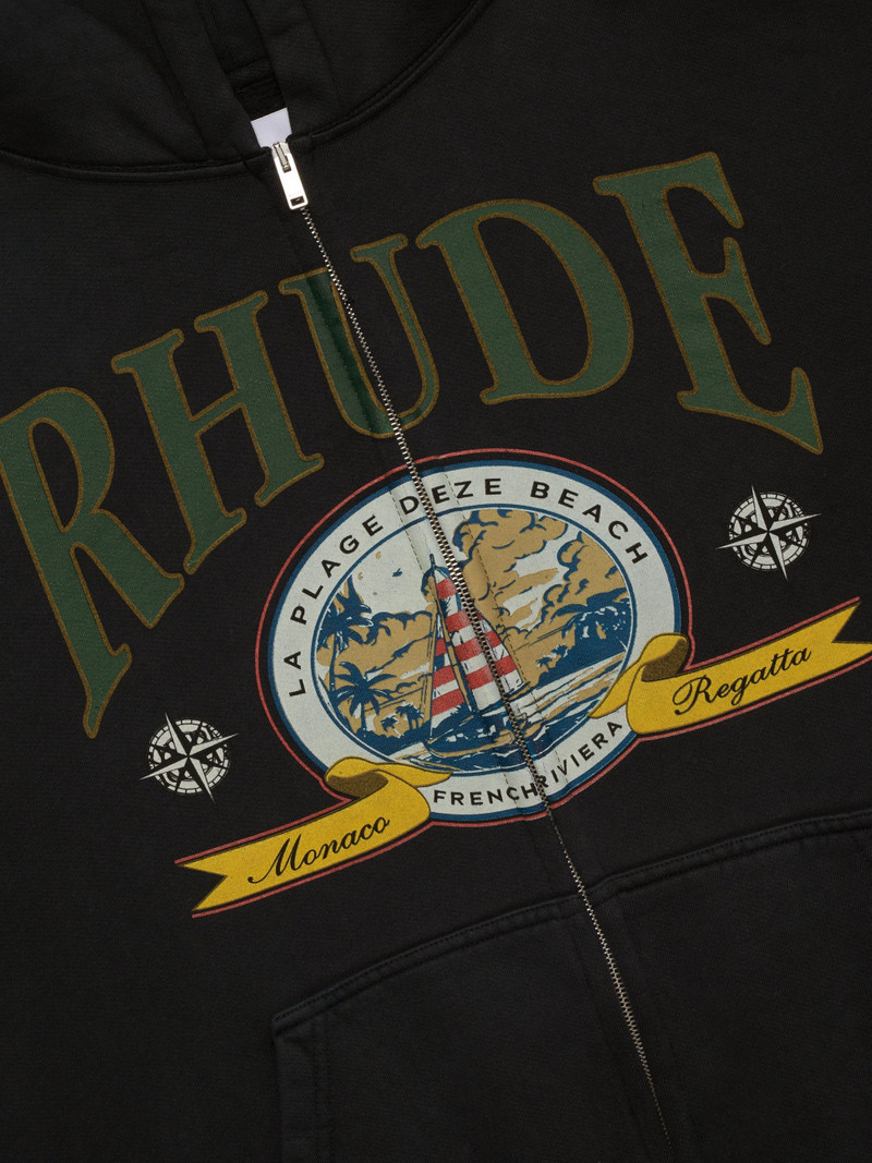 Rhude MONACO REGATTA FULL-ZIP HOODIE outlook