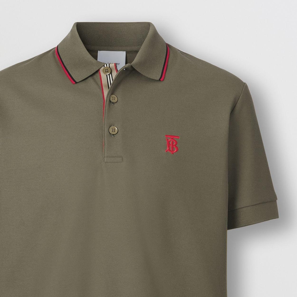 Monogram Motif Cotton Piqué Polo Shirt - 6