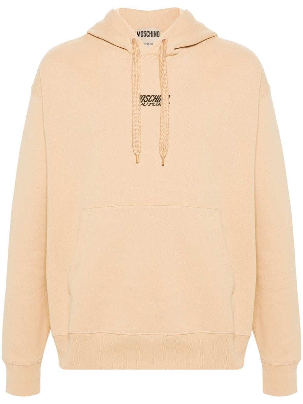 logo-embroidered hoodie - 1