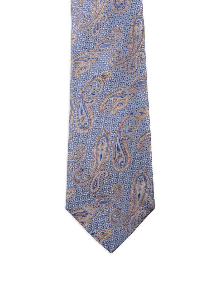 paisley-pattern silk tie 3