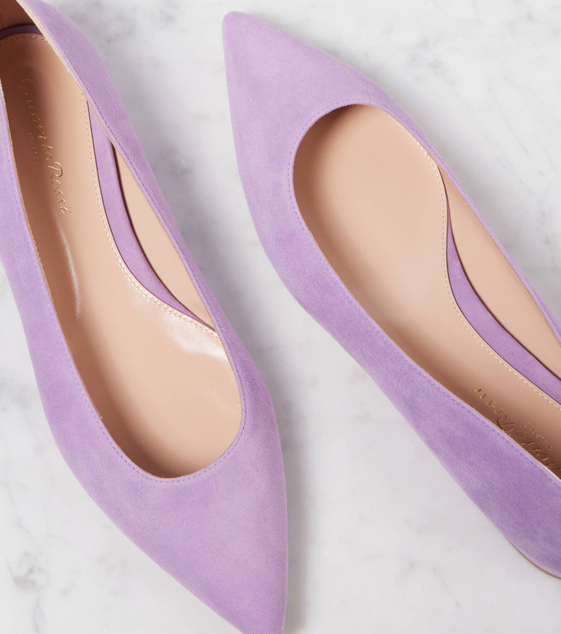 Gianvito suede ballet flats 5