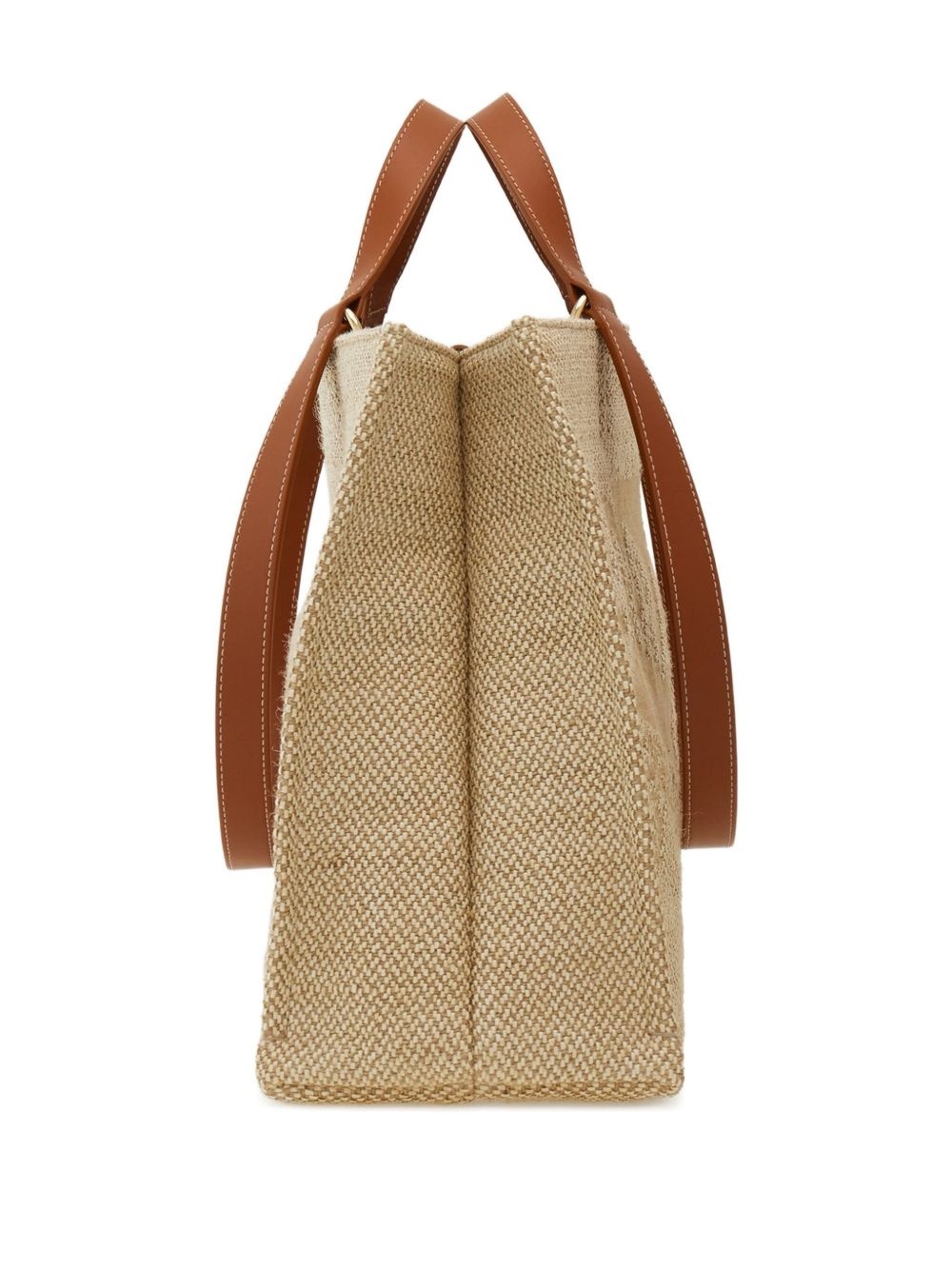 large logo-embroidered tote bag - 5