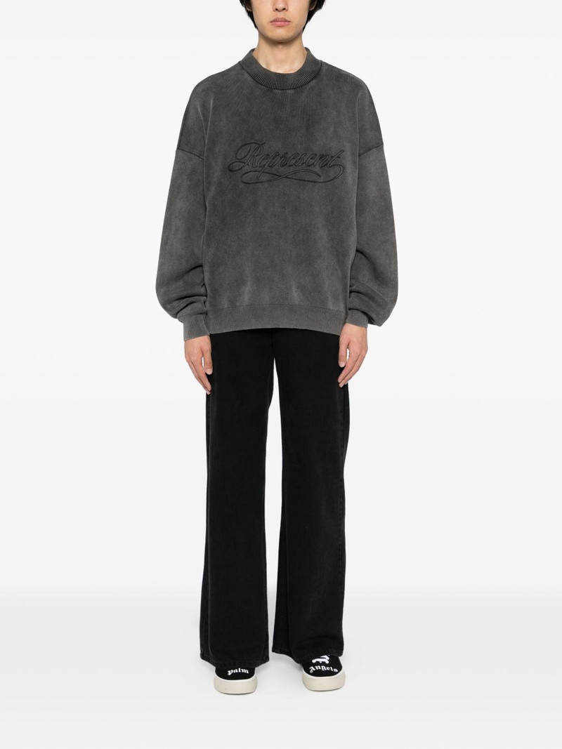 REPRESENT logo-embroidered sweatshirt outlook