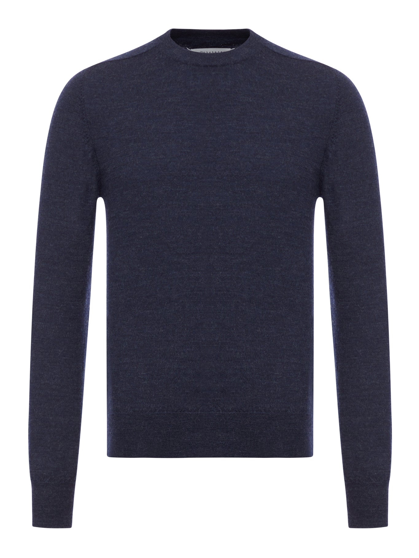 WOOL SWEATER WITH ELBOW PATCHES - 1