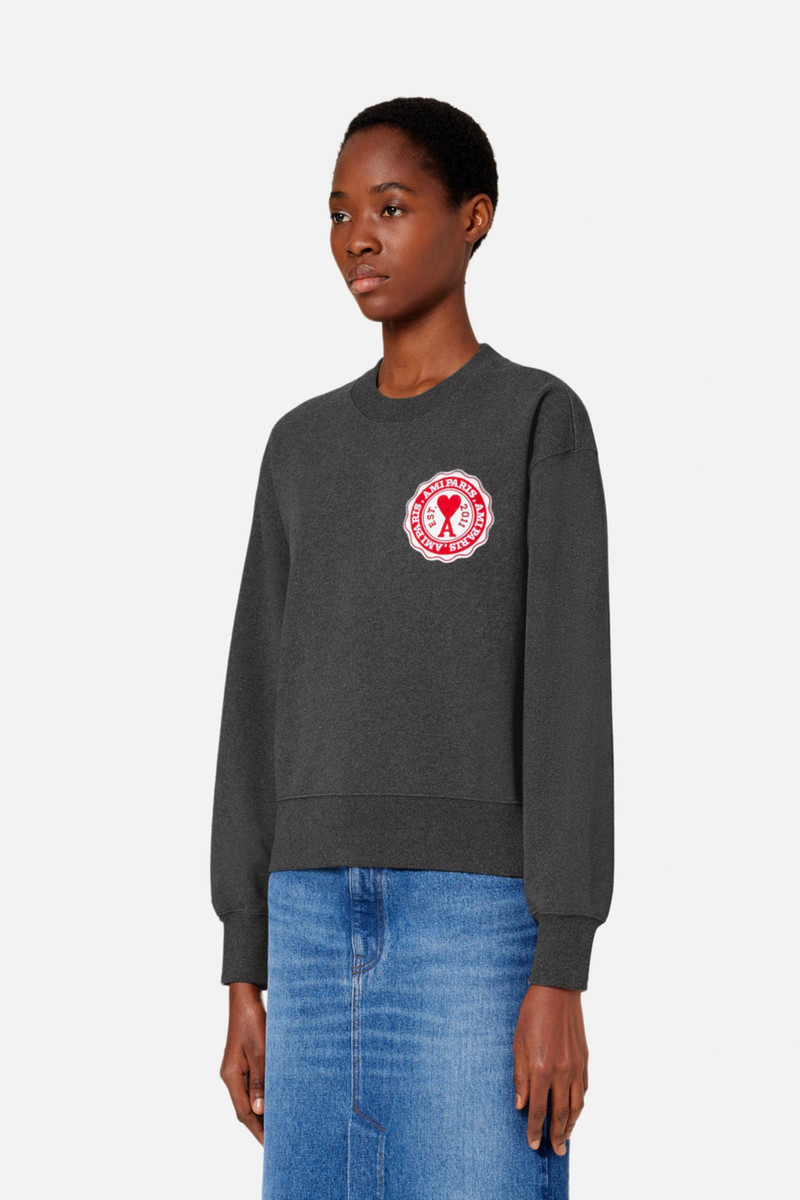 AMI Paris Ami De Coeur Patch Sweatshirt outlook